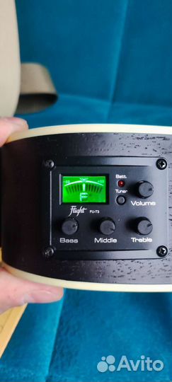 Укулеле концерт Flight DUC380 CEQ Amber