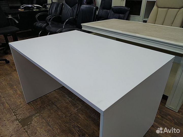 Стол письменный б/у 120х80х75 25мм 03008У-бел