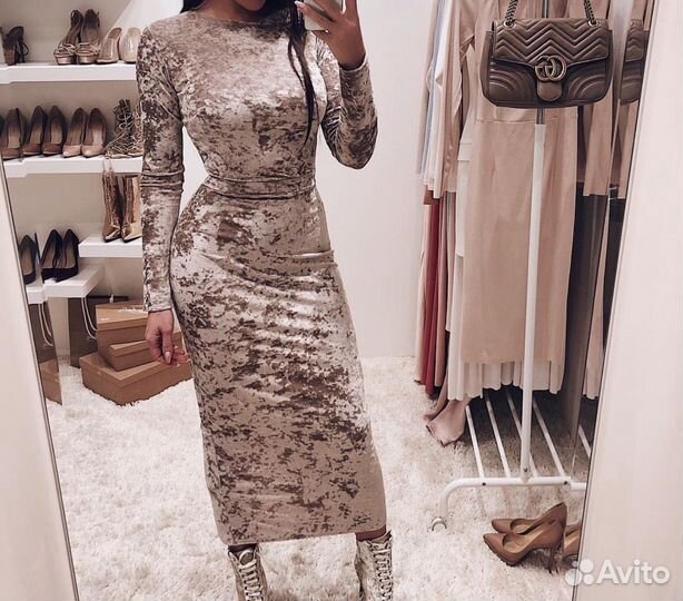 Вечернее платье миди