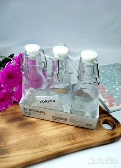 Набор бутылок IKEA коркен