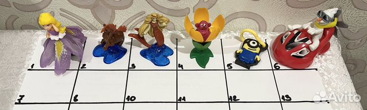 Киндер сюрприз фигурки единички