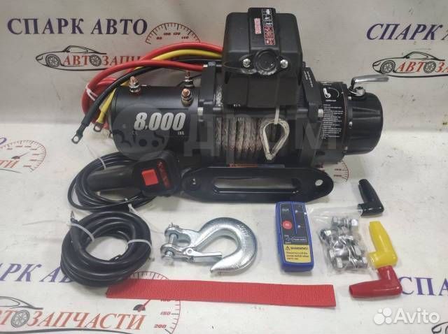 Лебедка автомобильная электрическая 12V 8000lbs