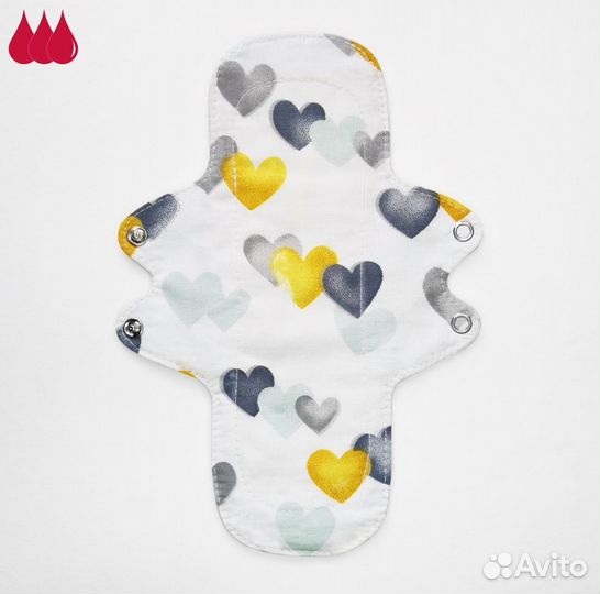 Прокладка непромокаемая многоразовая тканевая 3к