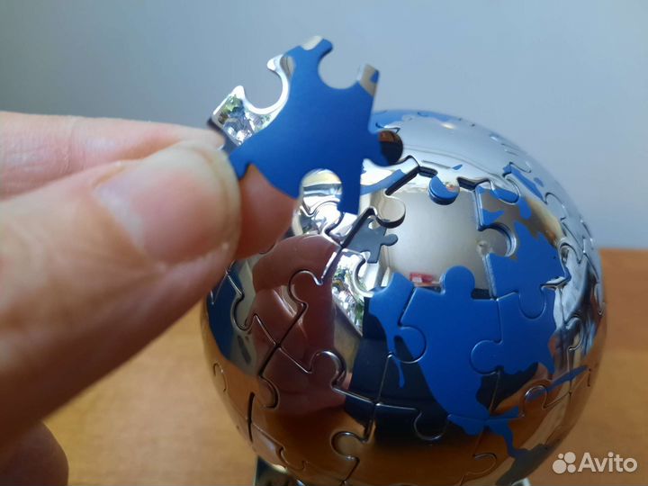 Пазлы Земной шар магнитный