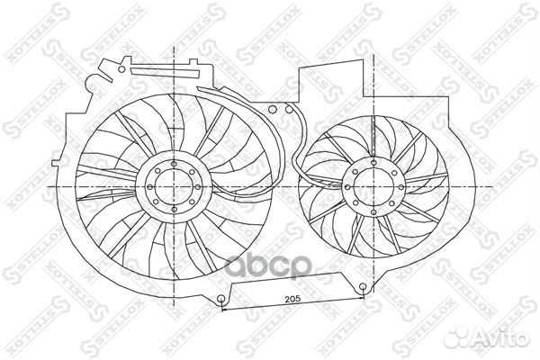 29-99272-SX вентилятор охлаждения большой, 380