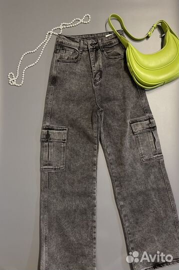 Стильные прямые джинсы для девочки 152 158