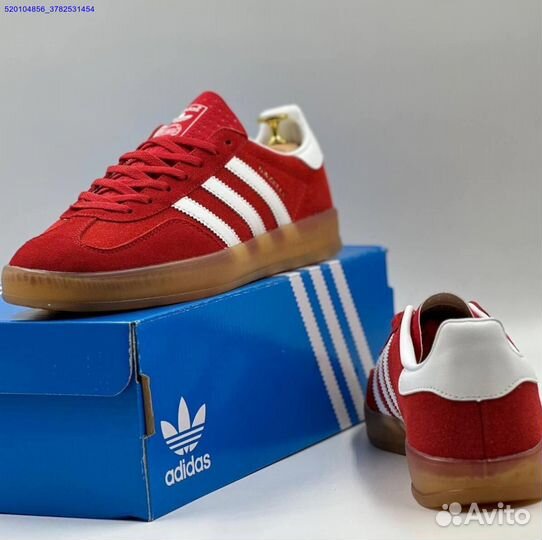 Кроссовки Adidas Gazelle Red (Арт.16755)