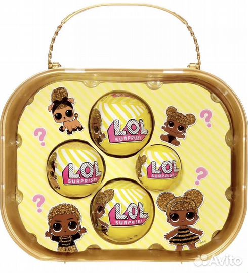 LOL surprise BEE family, Куклы в золотом чемодане
