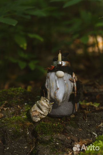 Скандинавский гном Золотоискатель ручной работы