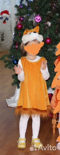 Новогодний костюм белки для девочки 98-104