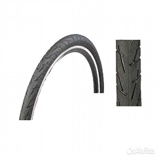 Покрышка 27,5x2.10, черная, рисунок 
