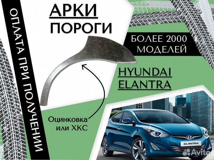 Ремонтные арки Hyundai Elantra 4 HD Кузовные ремон