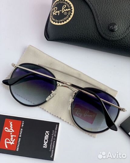 Очки ray ban round double bridge