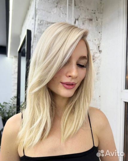 Окрашивание волос стрижка блонд airtouch