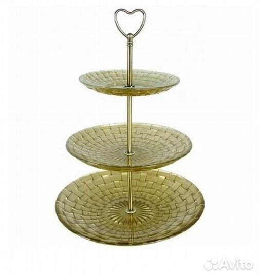 Ваза для фруктов трехъярусная Bekker BK-7526