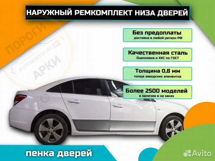 Пороги ремонтные Nissan Leaf 1