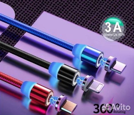Магнитный шнур usb для micro, type-C