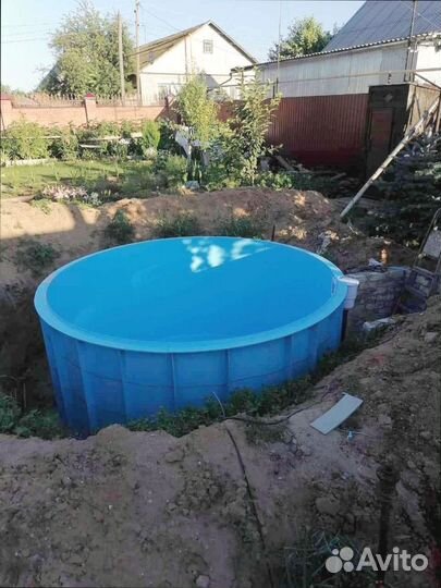 Бассейн круглый пластиковый от производителя