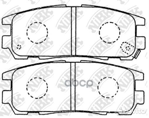 Колодки тормозные дисковые opel frontera 2.2 20
