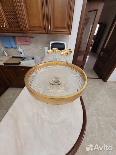 Тортница Фруктовница на ножке Богемия