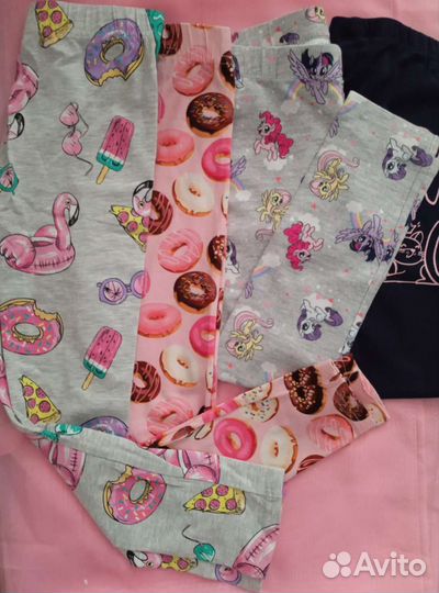 Лосины для девочки 116 122 пакетом