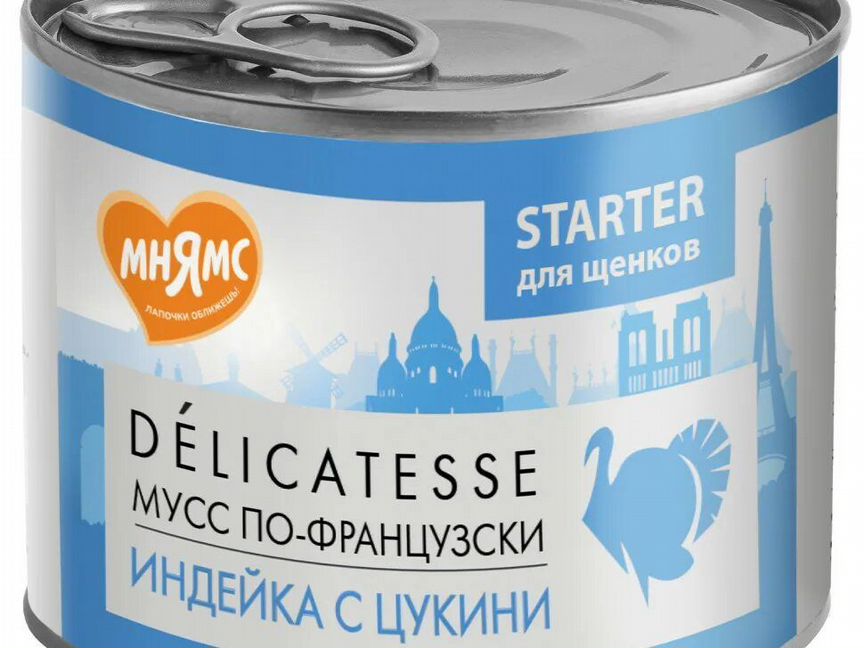 Паштет для щенков Мнямс starter