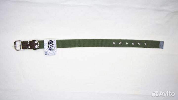 Ошейник брезентовый двуслойный 65 см, 35мм