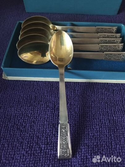Серебряные кофейные ложки 916 пробы СССР Таллин