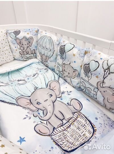 Бортики в детскую кроватку