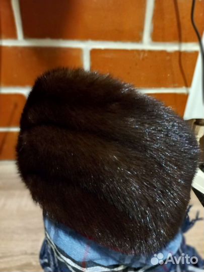 Шапка норковая женская бу