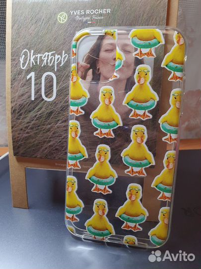 Чехол iPhone 11 с уточками прозрачный силиконовый