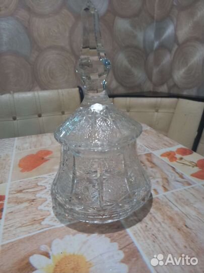 Канфетница хрустальная