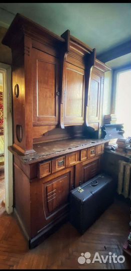 Антикварный старинный буфет. к19-н20вв