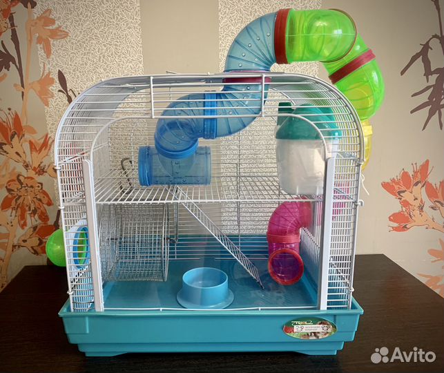 Клетка для хомяка с трубами