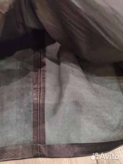 Кожаная юбка натуральная