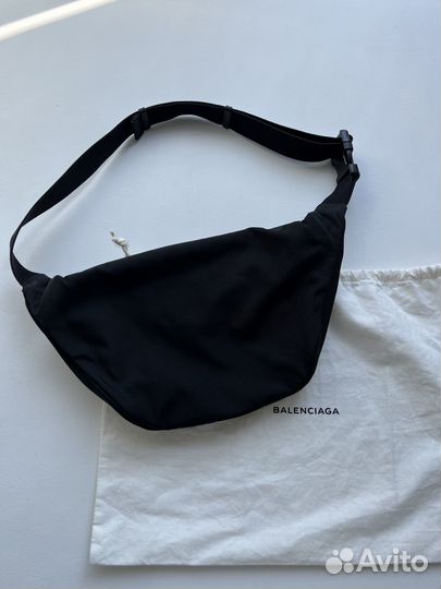 Balenciaga explorer поясная сумка черная