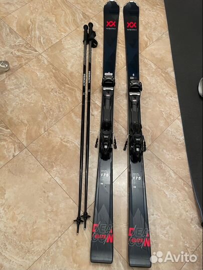 Горные лыжи 175см Volkl Deacon XTD Elite палки