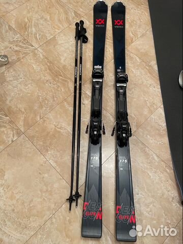 Горные лыжи 175см Volkl Deacon XTD Elite палки