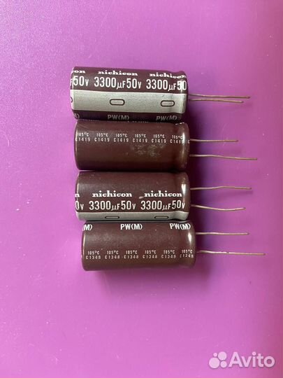 Конденсаторы Nichicon 3300 мкФ 50 вольт