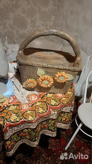 Вазон из цемента