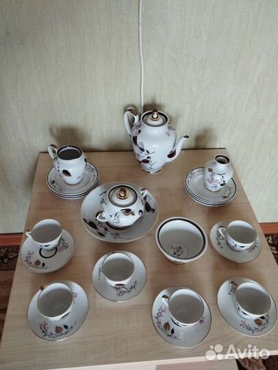 Кофейный сервиз, лфз, СССР, новый, 24 предмета