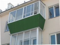 Балкон с отделкой