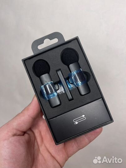 Беспроводной петличный микрофон для iPhone (3 в 1)