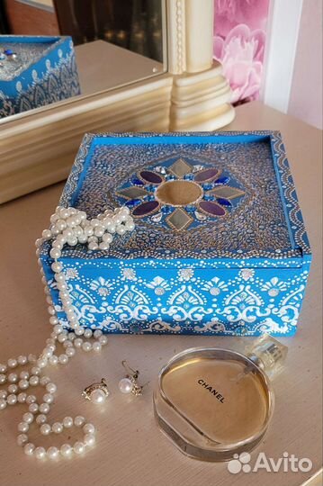 Деревянная шкатулка новая