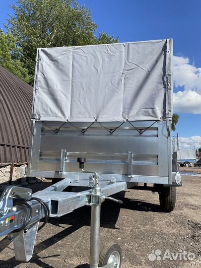 Прицеп легковой 2.25х1.3 с тентом и высоким бортом