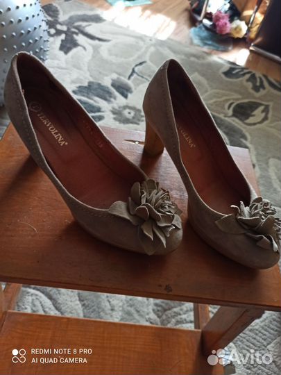 Туфли женские 38 размер, натуральная замша