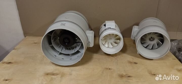 Круглый вентилятор на вытяжку и приток вк