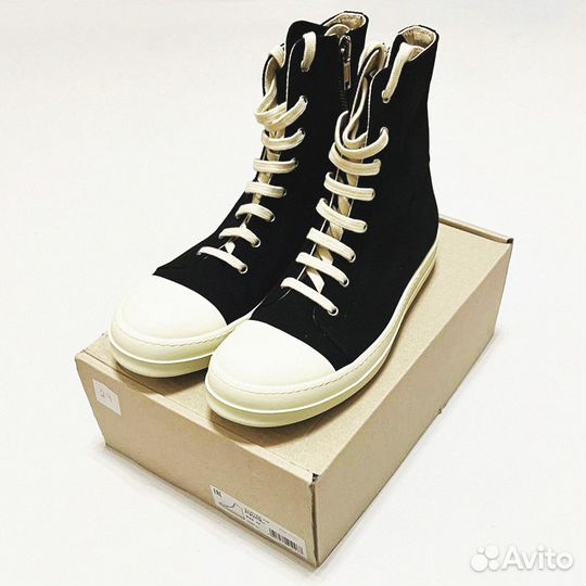 Rick Owens drkshdw High-Top Canvas Ramones