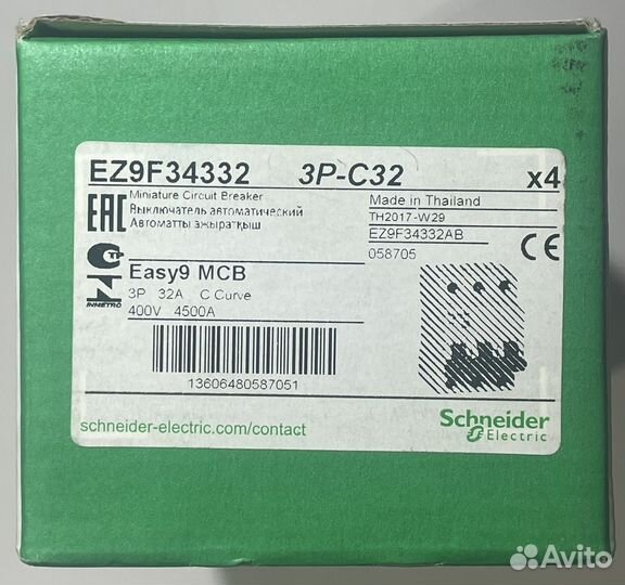 Выключатель автоматический Schneider Electric