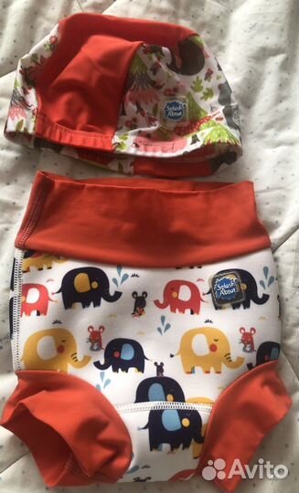 Трусики и шапочка для бассейна